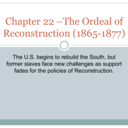 Chapter 22 the ordeal of reconstruction