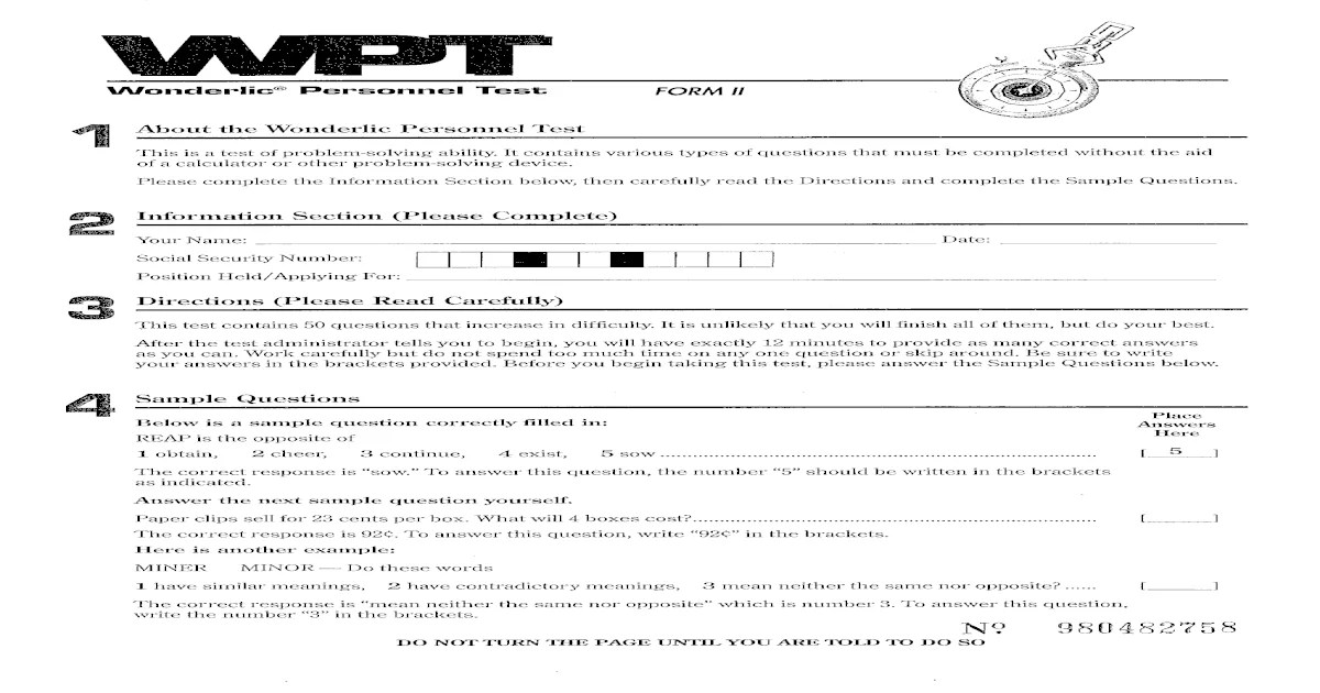 Wonderlic basic skills test pdf