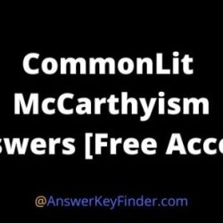 Mccarthyism commonlit answer key quizlet