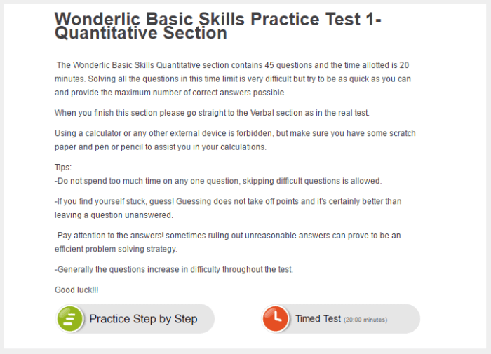 Wonderlic test basic skills wbst jobtestprep sample