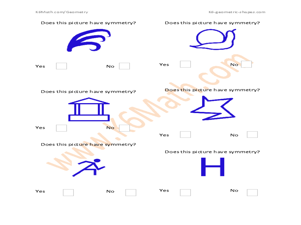 Geometry 9.5 worksheet symmetry answers key